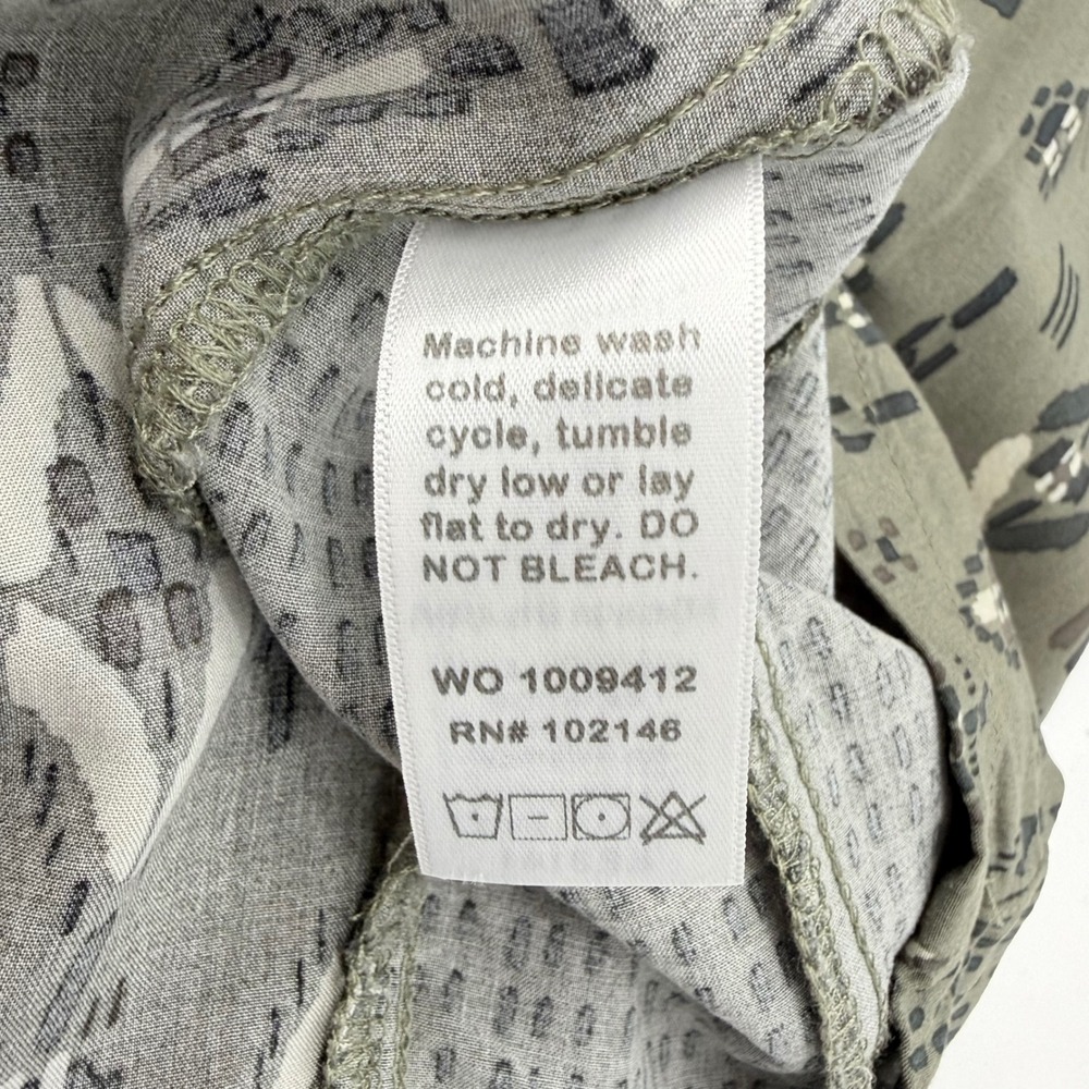 Michael Stars Jenny Printed Pants Wide Leg Rayon S Boho Lagenlook Resort Coastal - Picture 9 of 9